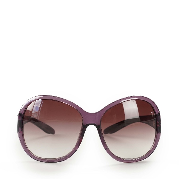 Prada - Purple Acetate Frame Oversized Tinted Sunglasses